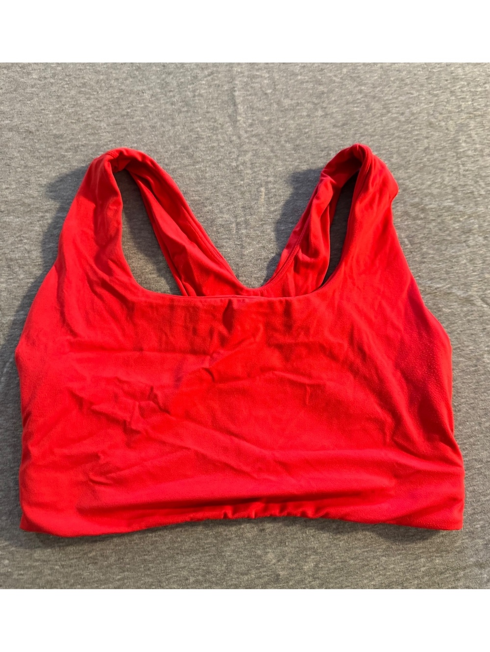 Womens Red Sleeveless Crop Top